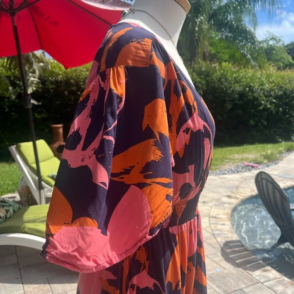 Anthropologie Abel The Label Floral Midi Dress - size medium - Picture 6 of 14